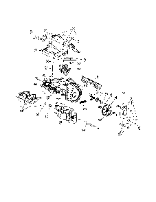Vane/motor/drive shaft Diagram and Parts List for 31C-040-701  MTD Snow Blower