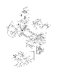Frame & pto lift Diagram and Parts List for 769-05404  MTD Lawn Tractor