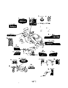 Decals Diagram and Parts List for 13AL47ST099  MTD Lawn Tractor