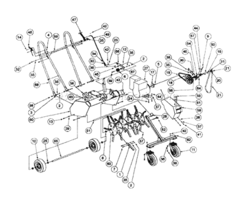 Part Location Diagram of 12156 MTD PEDAL BRACKET