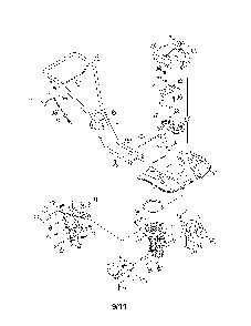 Front tine tiller Diagram and Parts List for 21A-241E052  MTD Tiller