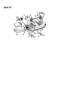 Deck-G Diagram and Parts List for 665  MTD Lawn Tractor