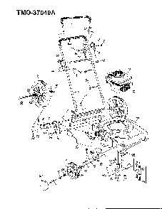 5.0hp 22" rotary mower Diagram and Parts List for 37049A  MTD Lawn Mower