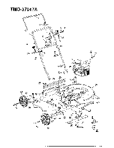 3.5hp 22" rotary mower Diagram and Parts List for 37047A  MTD Lawn Mower
