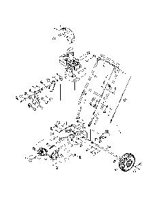 Handle/drive housing Diagram and Parts List for 31AS3CAD799  MTD Snow Blower