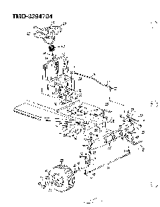 11.5 hp 38" lawn tractor page 3 Diagram and Parts List for 3394704  MTD Lawn Tractor