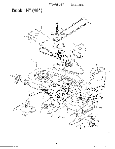 Deck "h" Diagram and Parts List for 3600007  MTD Lawn Tractor