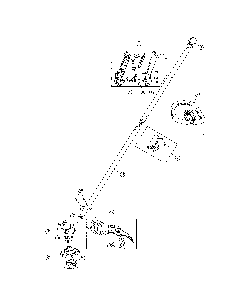 Handle/drive shaft Diagram and Parts List for 41DDZ24C799  MTD Trimmer