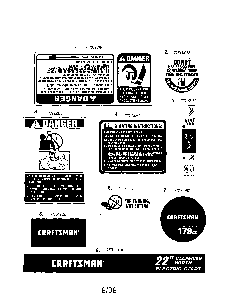 Decals Diagram and Parts List for 31AM32BD799M  MTD Snow Blower