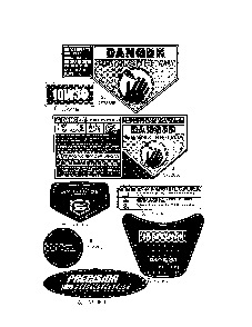 Decals Diagram and Parts List for 12ABC32J799  MTD Lawn Mower