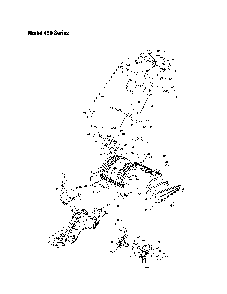 Handle/tine adapter/shield Diagram and Parts List for 21A-450  MTD Tiller