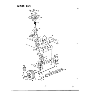 Lawn Tractor Page 3 Diagram and Parts List for 694SERIES  MTD Lawn Tractor