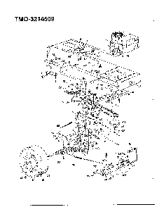 14.5hp 42" lawn tractor Diagram and Parts List for 3214509  MTD Lawn Tractor