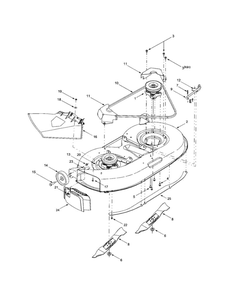 Spindle Assembly Diagram and Parts List for 662  MTD Lawn Tractor