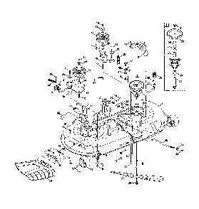 Mower deck/spindle pulley Diagram and Parts List for 13A878XT299  MTD Lawn Tractor