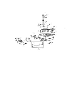Fuel Tank Diagram and Parts List for 752Z170-L0  MTD Engine