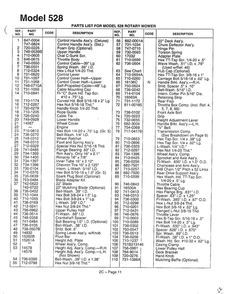 Parts List 3 Diagram and Parts List for 126-478N000  MTD Lawn Mower