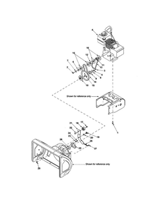 Engine/Auger-Pulley Diagram and Parts List for 31A-380D062  MTD Snow Blower