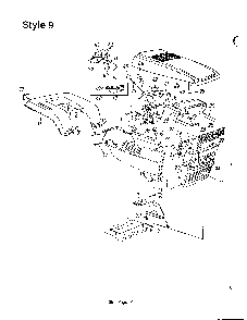 Style 9 Diagram and Parts List for 3650002  MTD Lawn Tractor