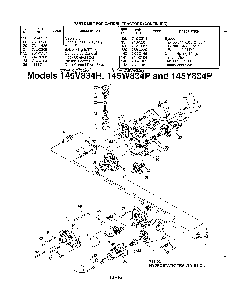 Hydrostatic transmission Diagram and Parts List for 145W834P401  MTD Lawn Tractor