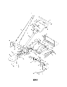 Handle & tine shield Diagram and Parts List for 21AA40M1031  MTD Tiller