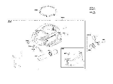 Blower housing/air cleaner Diagram and Parts List for 13AL79XT093  MTD Lawn Tractor