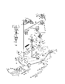 Mower deck/pulley spindle Diagram and Parts List for 14B7A3ZW299  MTD Lawn Tractor