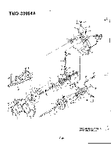 46" 18hp/transaxle Diagram and Parts List for 33954A  MTD Lawn Tractor