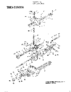 Single speed transaxle-lh Diagram and Parts List for 33900A  MTD Lawn Tractor