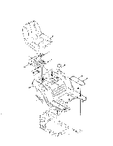 Seat/fender Diagram and Parts List for 13BL78XT099  MTD Lawn Tractor
