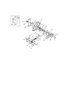 Spindle Assembly 1 Diagram and Parts List for 551  MTD Edger