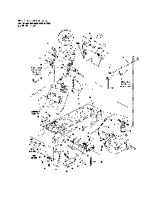 Hydraulic lift w/power steering Diagram and Parts List for PGT9500  MTD Lawn Tractor