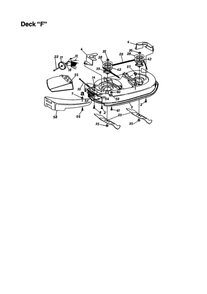 Deck-F Diagram and Parts List for 679  MTD Lawn Tractor