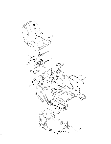 Seat/fender Diagram and Parts List for 13BP78XS099  MTD Lawn Tractor