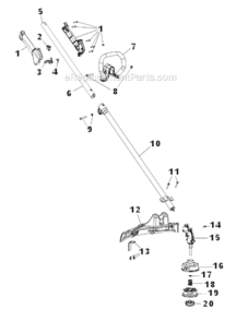 Part Location Diagram of 753-06216 MTD Upper Flex Shft