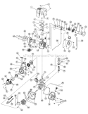 Part Location Diagram of 753-05160 MTD Crankcase Assembly (includes 67 & 68)
