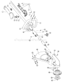 Part Location Diagram of 753-05168 MTD Gearbox Assembly