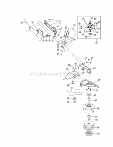 Boom  Trimmer Parts Diagram and Parts List for MT780 41AD780G977 MTD Trimmer