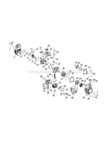 Part Location Diagram of 753-04822 MTD Short Block Assembly