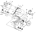 Page B Diagram and Parts List for 210-020-205 1990 MTD Tiller