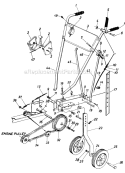 Page B Diagram and Parts List for 210-310-054/481-4026 1990 MTD Tiller