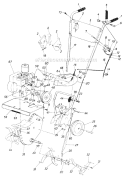 Page B Diagram and Parts List for 218-031-032 1988 MTD Tiller