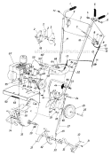 Page B Diagram and Parts List for 219-031-055/481-4018 1989 MTD Tiller