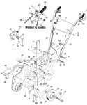 Page B Diagram and Parts List for 219-381-169/60944 1989 MTD Tiller