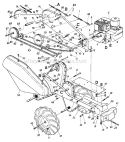 Page D Diagram and Parts List for 219-405-023 1989 MTD Tiller