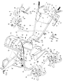 Page C Diagram and Parts List for 318-405-401 1988 MTD Tiller
