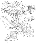 Page D Diagram and Parts List for 318-405-401 1988 MTD Tiller