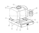 Part Location Diagram of 00014205 MTD Tank Strap Assembly