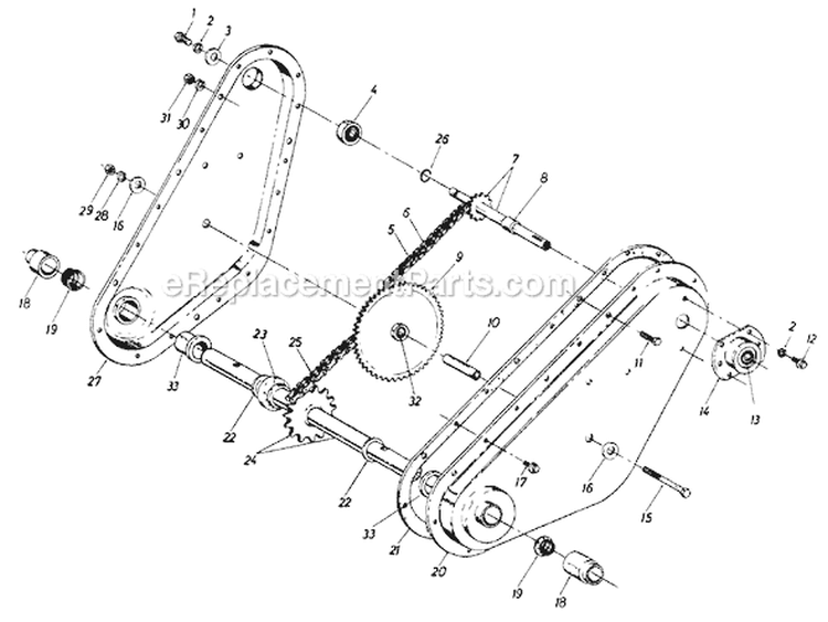 Page A Diagram and Parts List for 217-310-032/223-8733-00 1987 MTD Tiller