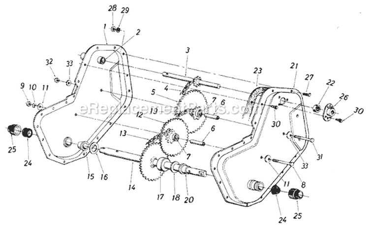Page B Diagram and Parts List for 218-405-192 1988 MTD Tiller